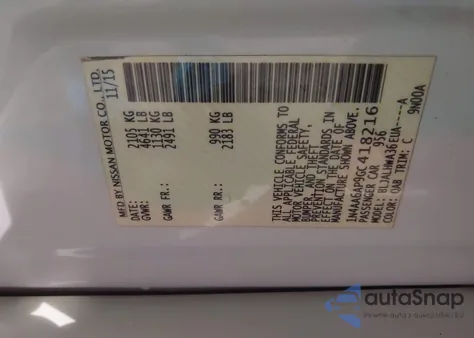 2016 Nissan Maxima 3.5 Platinum from USA, damaged, VIN 1N4AA6AP9GC418216